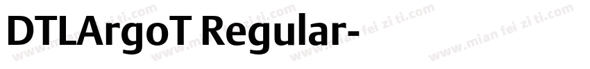 DTLArgoT Regular字体转换
